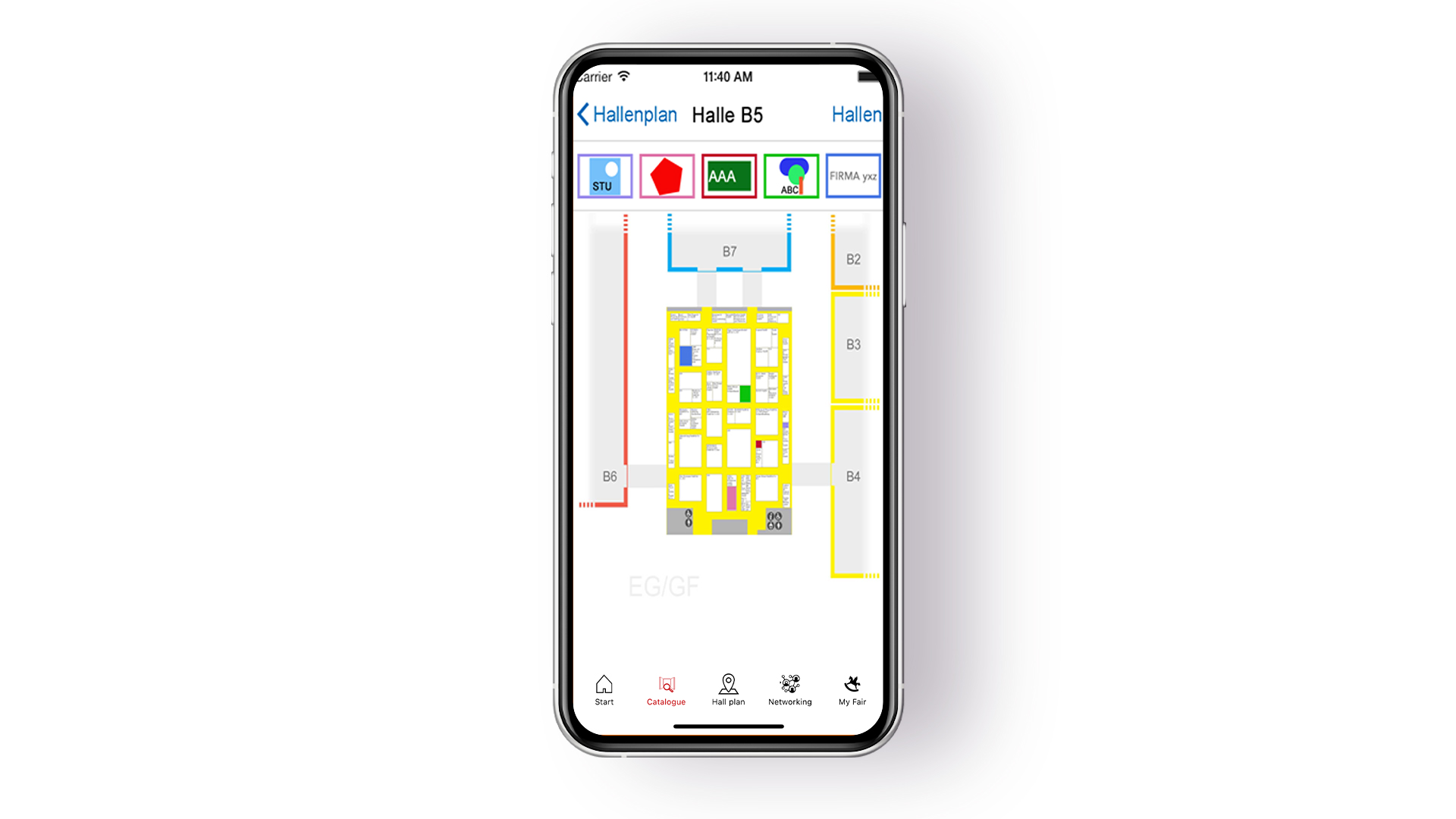 Hallenplan TOP 5 Aussteller (digital)