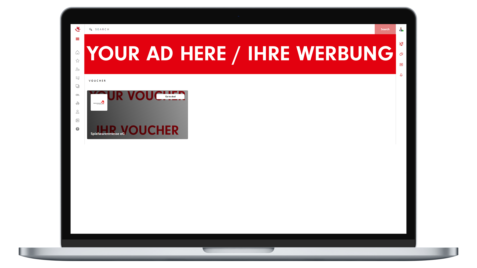 Billboard banner "Voucher"