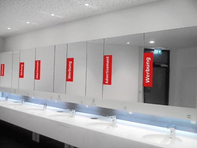 Mirror advertising Mirror advertising