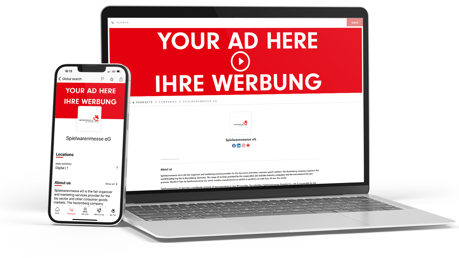 Image-Video im Header des Unternehmensprofils