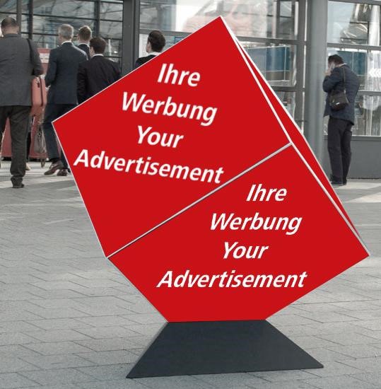 Advertising cube Advertising cube